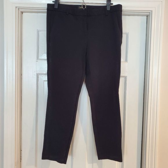 Dahlia Black Cropped Dress Pants Career Casual Trousers - Picture 2 of 7